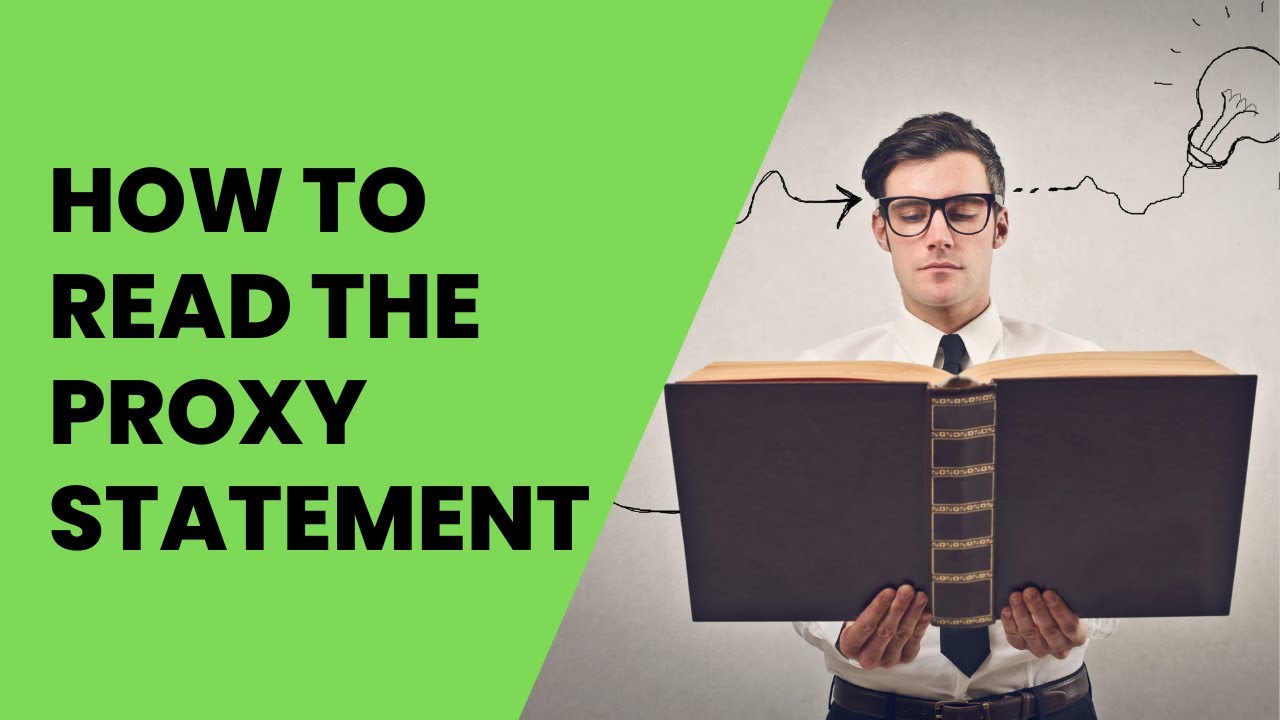 Analyzing Your Proxy Statement (Form DEF 14A): A Step-by-Step Approach Analyzing Your Proxy Statement (Form DEF 14A): A Step-by-Step Approach