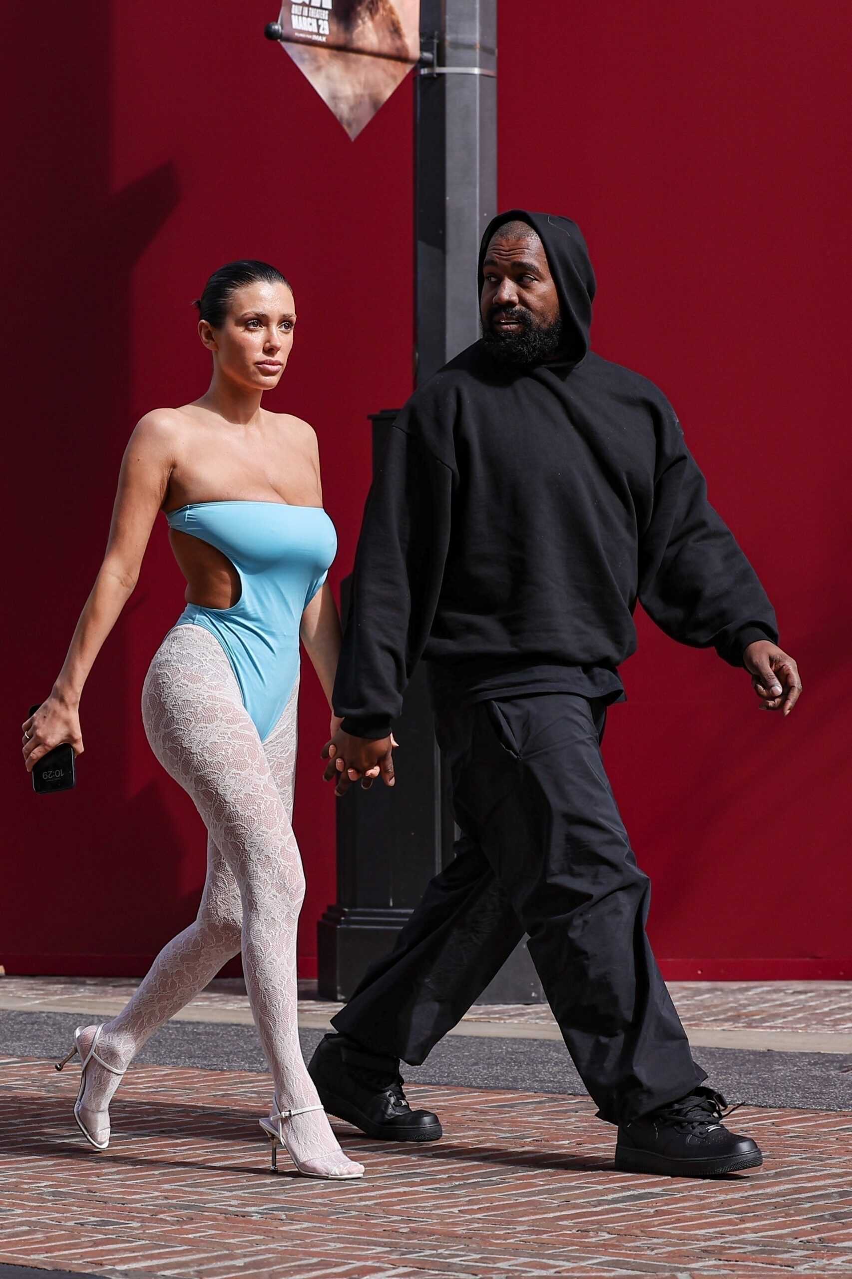 Angelina's Bold Look: Bianca Censori's Sister In A Cutout Bodysuit And Tights Angelina's Bold Look: Bianca Censori's Sister In A Cutout Bodysuit And Tights