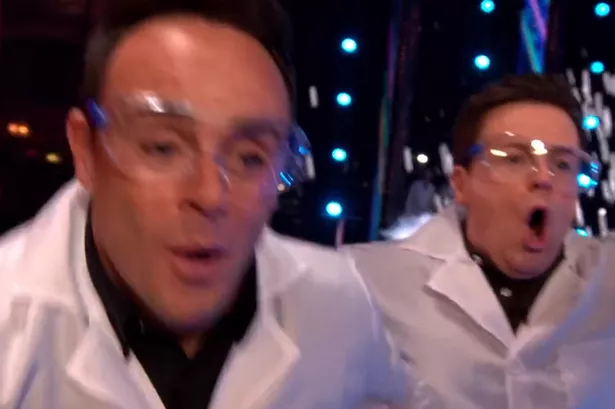 Ant & Dec Force Two Stops At Britain's Got Talent Live Show Ant & Dec Force Two Stops At Britain's Got Talent Live Show