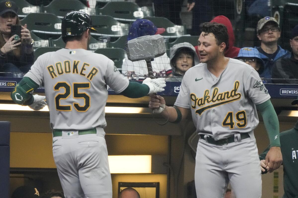 Athletics Edge Out Brewers In 3-1 Victory Athletics Edge Out Brewers In 3-1 Victory