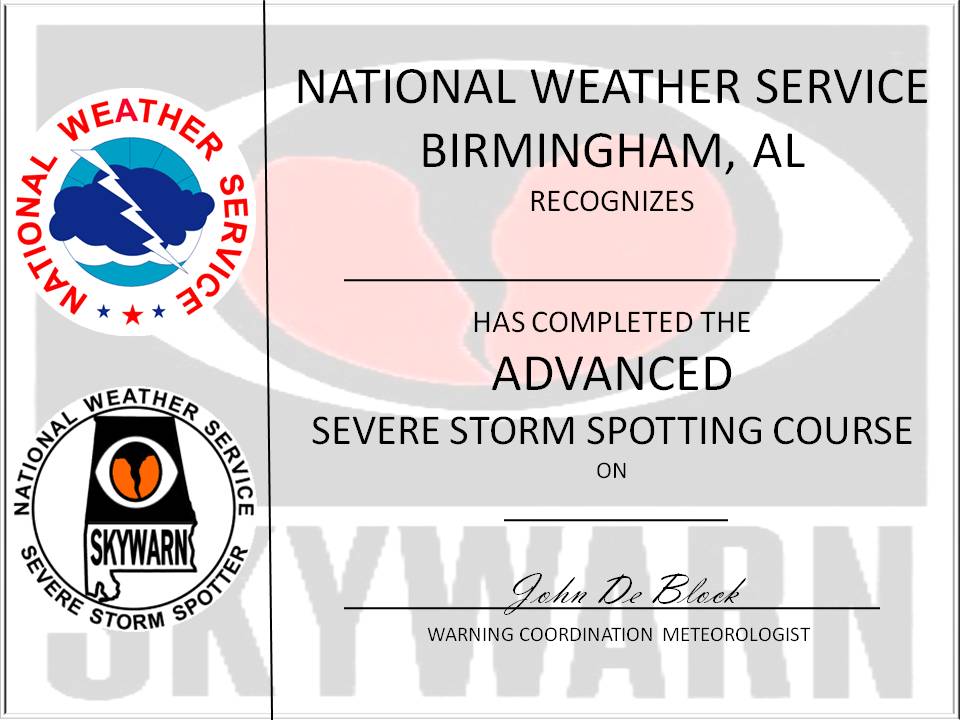 Become A SKYWARN Spotter: Spring Training With Tom Atkins Become A SKYWARN Spotter: Spring Training With Tom Atkins