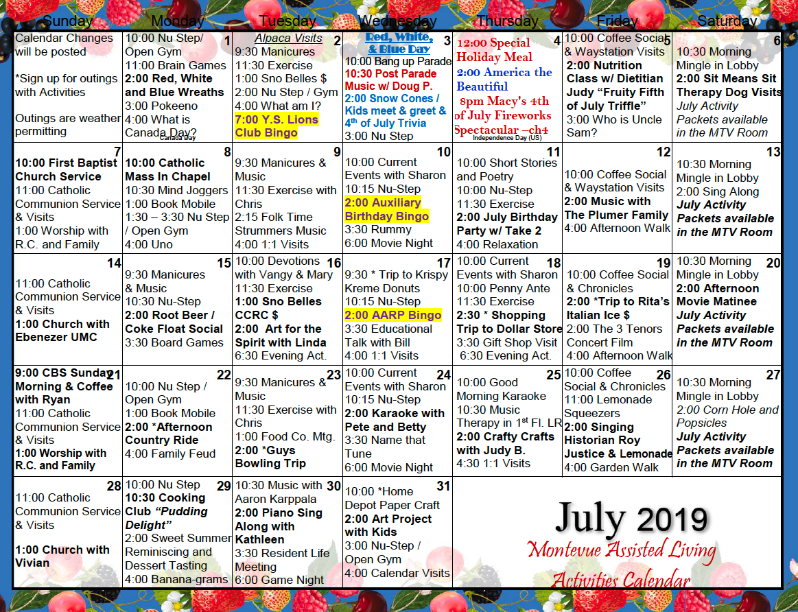 Best Trips & Activities For Seniors: A Monthly Calendar Best Trips & Activities For Seniors: A Monthly Calendar