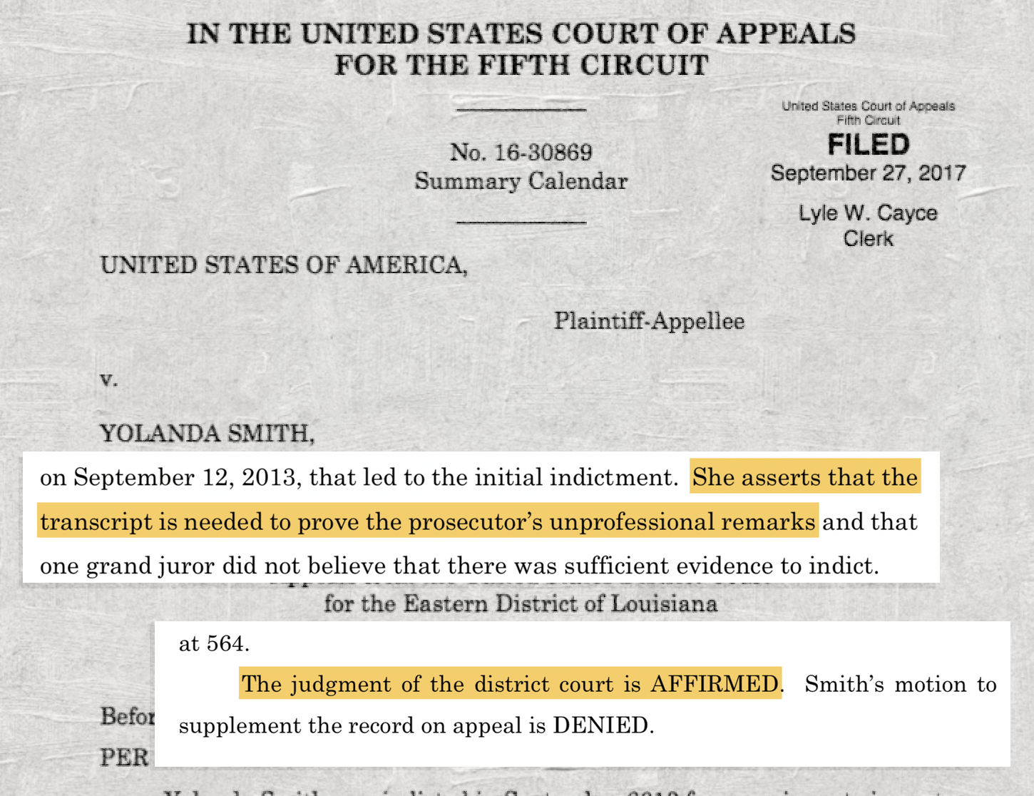 Cardinal Case:  Claims Of Prosecutorial Misconduct Based On New Revelations