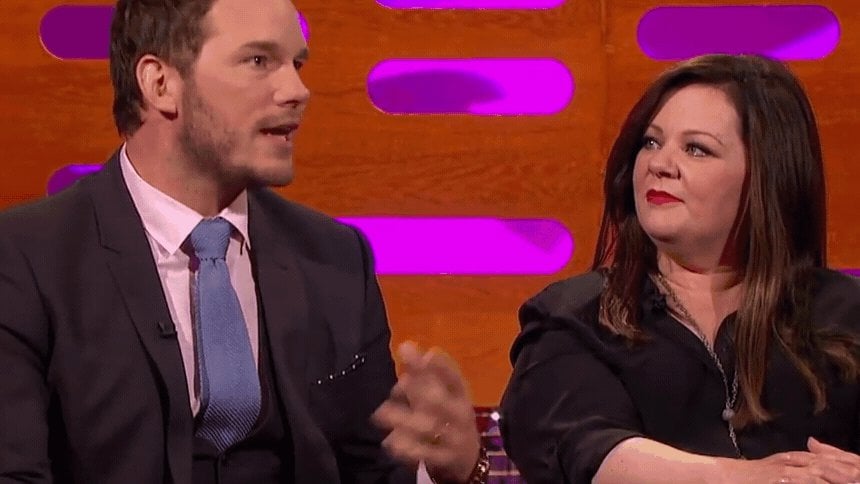 Chris Pratt's Reaction To Patrick Schwarzenegger's Nude Scene Chris Pratt's Reaction To Patrick Schwarzenegger's Nude Scene