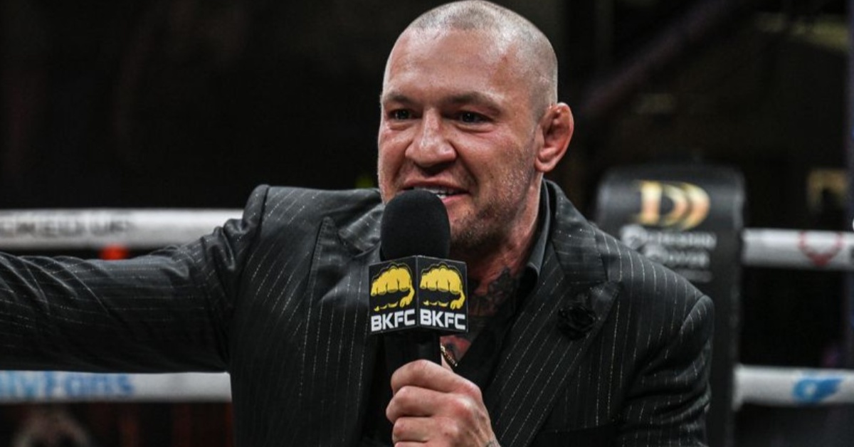 Conor McGregor Supports BKFC Fighter's Jose Aldo Press Conference Tribute Conor McGregor Supports BKFC Fighter's Jose Aldo Press Conference Tribute