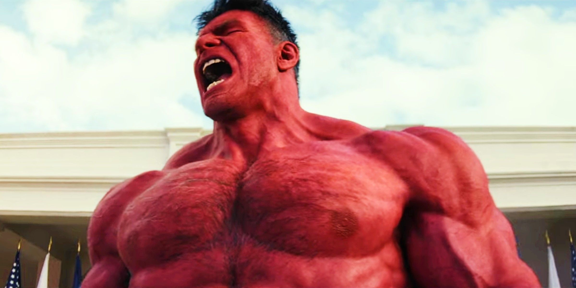 Disney 2D Style: Sam Wilson & Red Hulk Reimagined In Captain America: Brave New World Disney 2D Style: Sam Wilson & Red Hulk Reimagined In Captain America: Brave New World