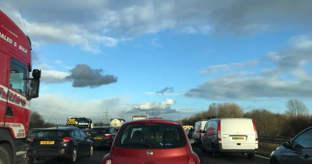 Emergency Services Respond To M56 Overturn, Motorway Closed Emergency Services Respond To M56 Overturn, Motorway Closed