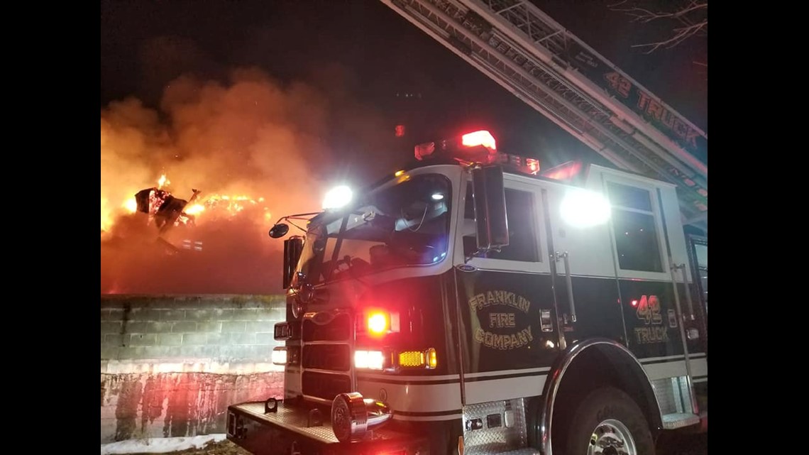 Extensive Damage: 600-Foot Chicken Barn Fire In Franklin County Extensive Damage: 600-Foot Chicken Barn Fire In Franklin County