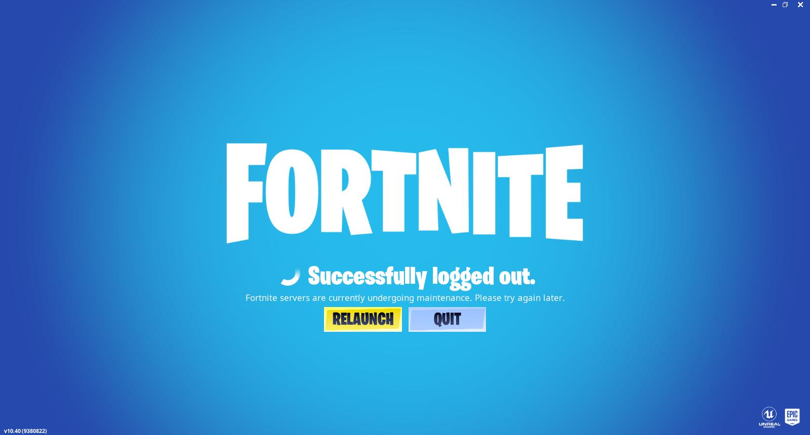Fortnite Servers Offline: Planned Maintenance For Update 34.40 Fortnite Servers Offline: Planned Maintenance For Update 34.40