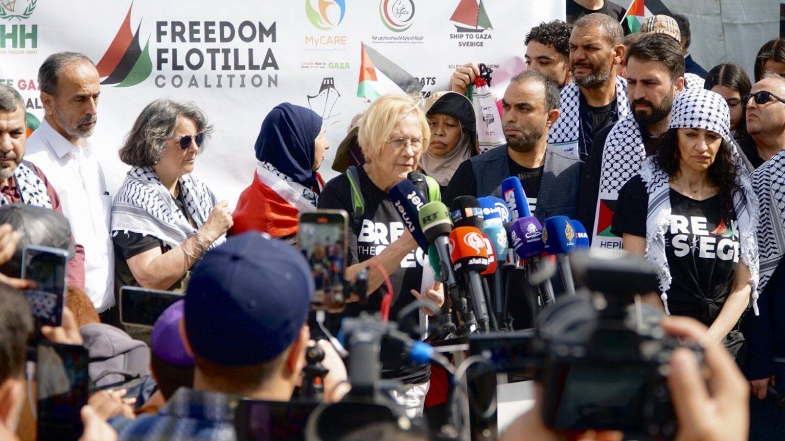 Freedom Flotilla Coalition Accuses Drone Of Attacking Ship Near Malta Freedom Flotilla Coalition Accuses Drone Of Attacking Ship Near Malta
