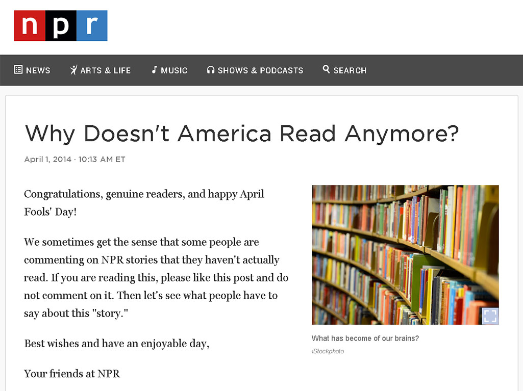 History's Funniest April Fool's Day Hoaxes History's Funniest April Fool's Day Hoaxes