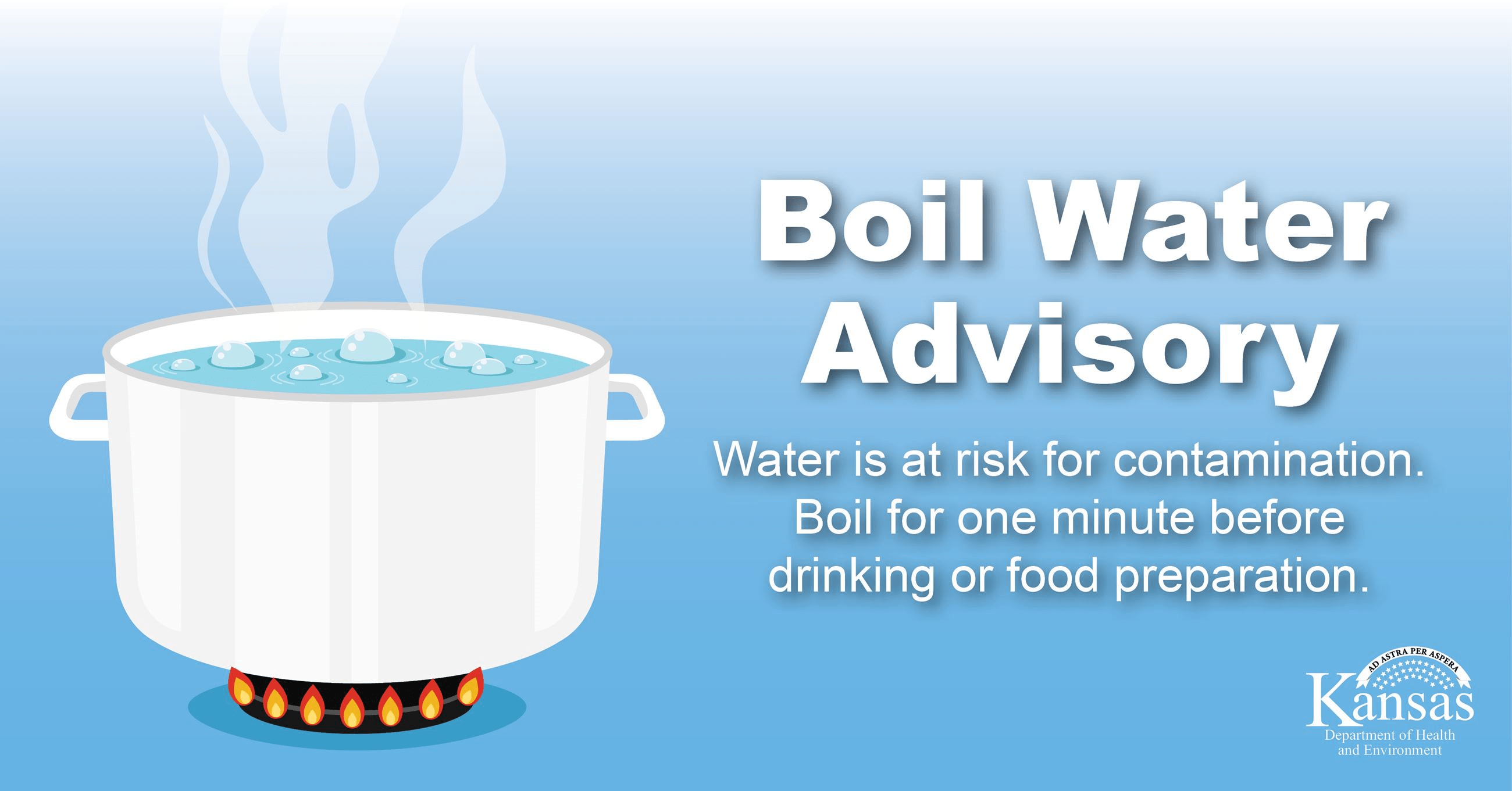Important Notice: Boil Water Advisory For Anderson County RWD #4 From KDHE Important Notice: Boil Water Advisory For Anderson County RWD #4 From KDHE