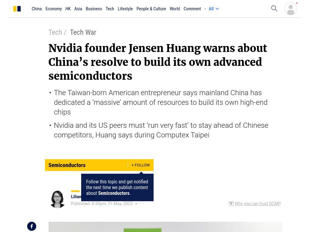 Jensen Huang (Nvidia) Calls For Changes To US Export Control Policy Jensen Huang (Nvidia) Calls For Changes To US Export Control Policy