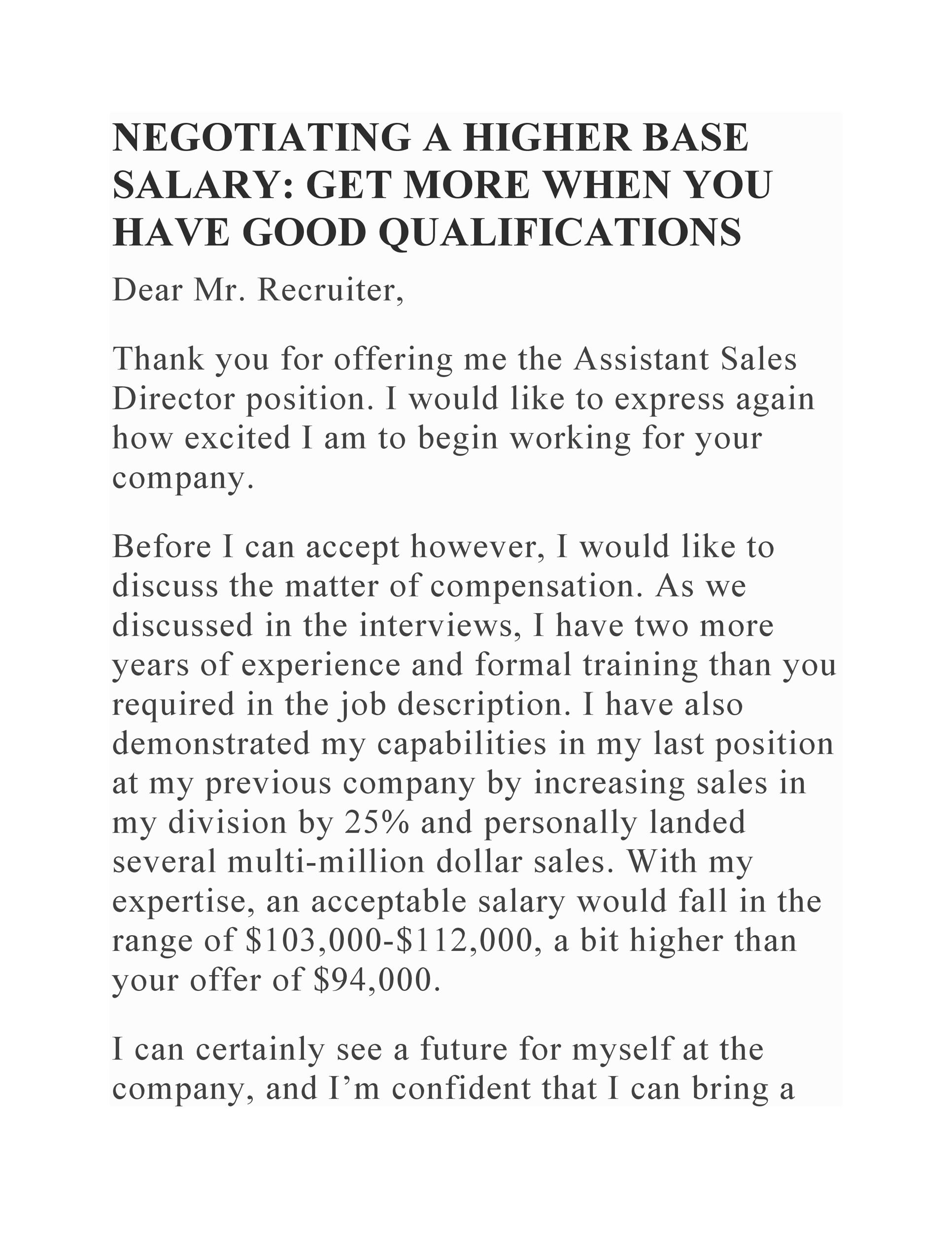 Job Offer Negotiation: Strategies For A 'Best And Final' Offer Job Offer Negotiation: Strategies For A 'Best And Final' Offer