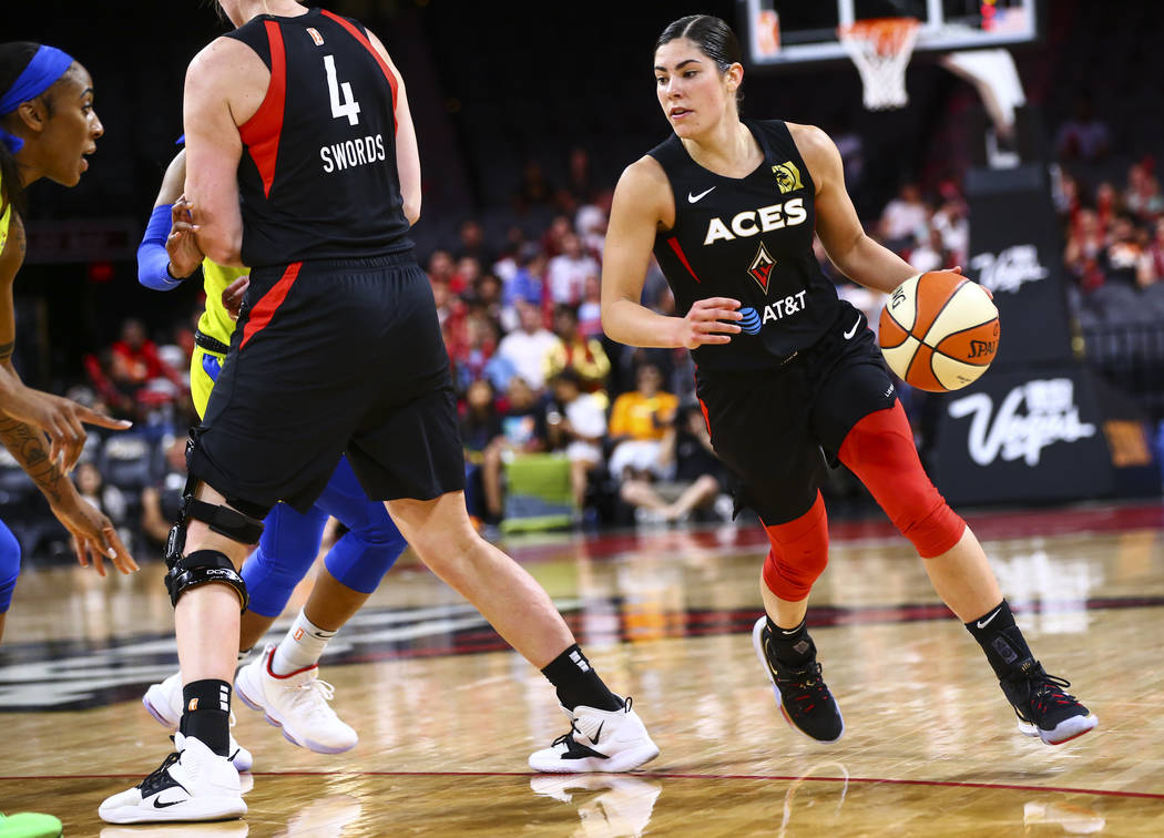 Las Vegas Aces And Dallas Wings Face Off In Notre Dame Preseason Game Las Vegas Aces And Dallas Wings Face Off In Notre Dame Preseason Game
