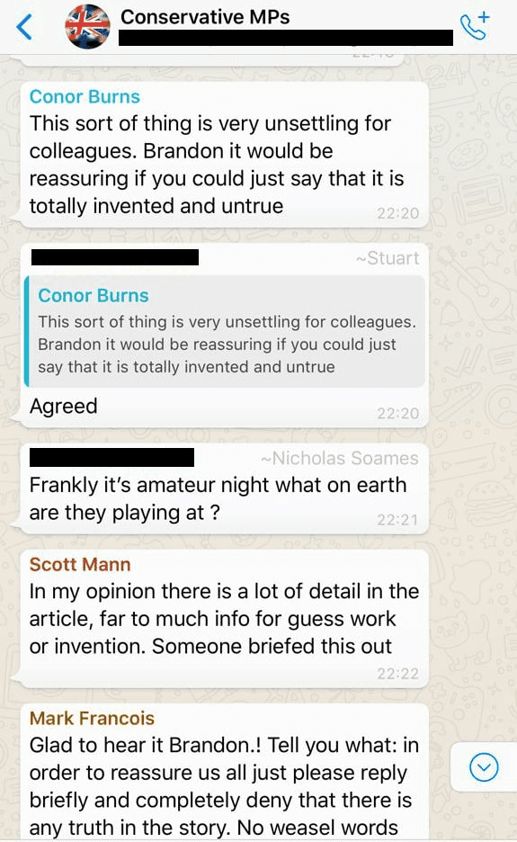 Leaked WhatsApp Messages Expose Rift In Reform Party Leaked WhatsApp Messages Expose Rift In Reform Party