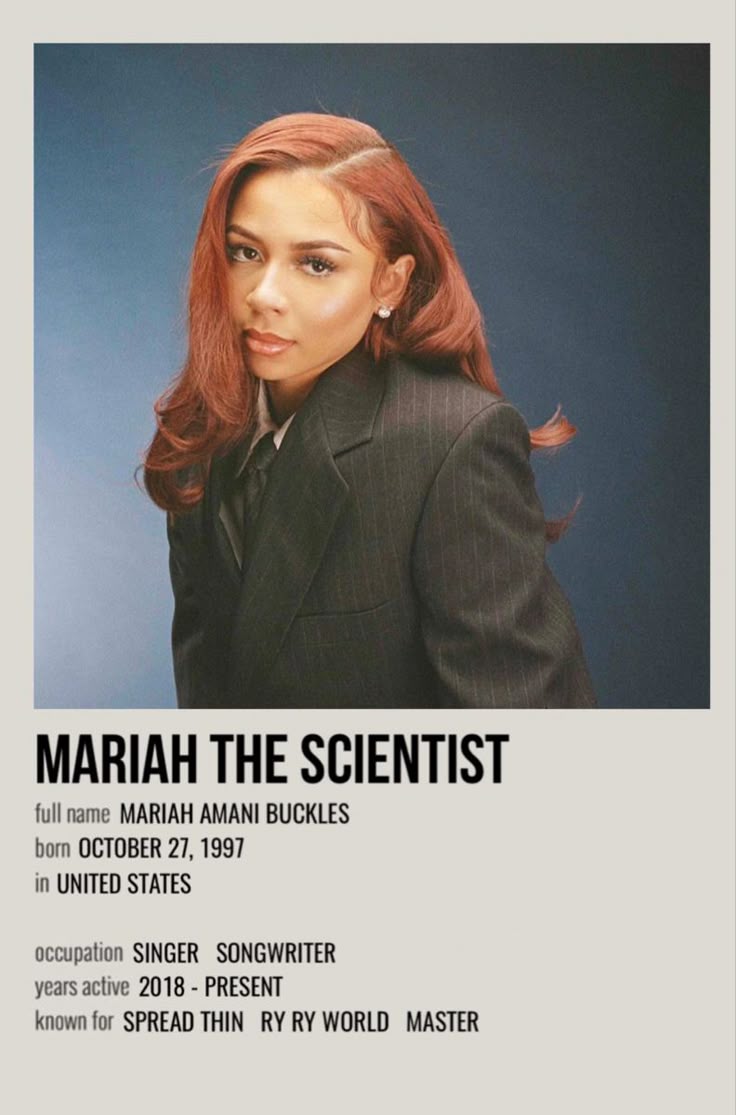 Mariah The Scientist's Mariah The Scientist's