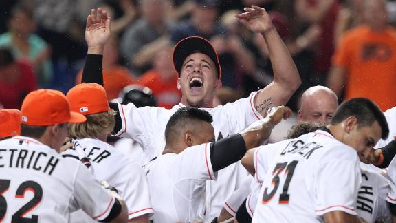 Marlins Edge Athletics With Kyle Stowers' Walk-Off Grand Slam Marlins Edge Athletics With Kyle Stowers' Walk-Off Grand Slam