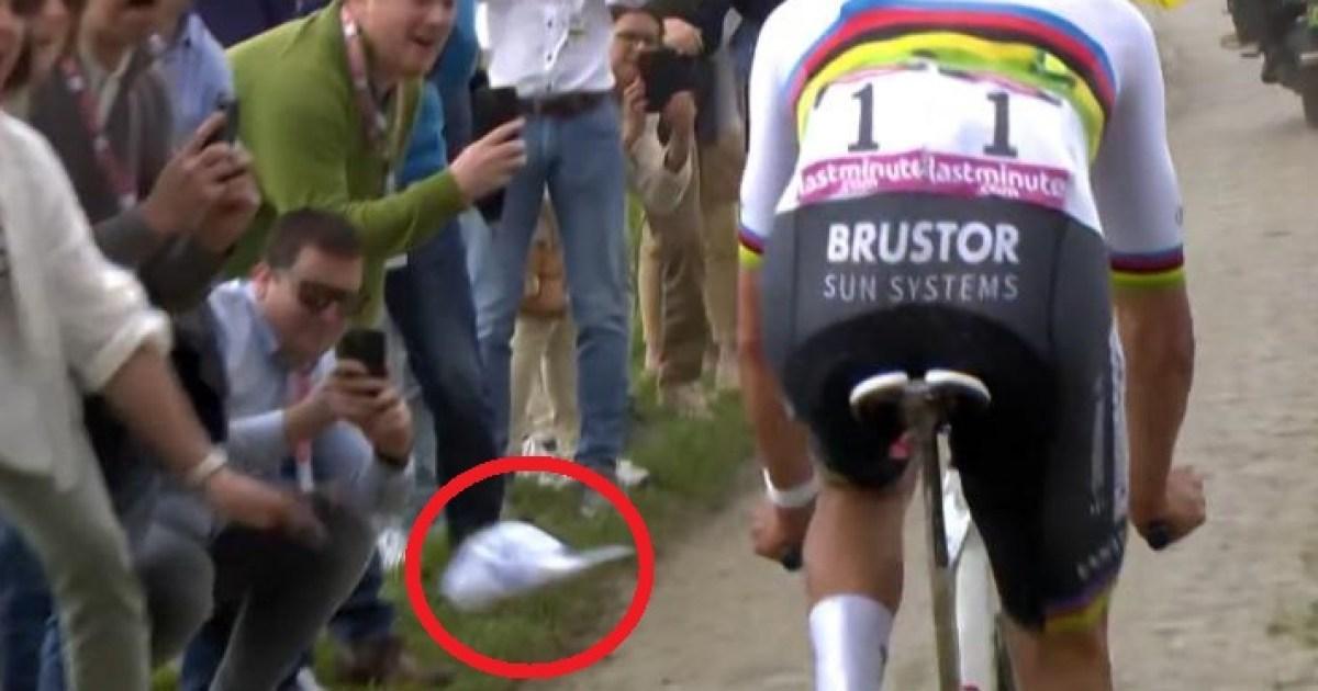Mathieu Van Der Poel Attack: Paris-Roubaix Spectator Confesses To Bottle Throwing Mathieu Van Der Poel Attack: Paris-Roubaix Spectator Confesses To Bottle Throwing