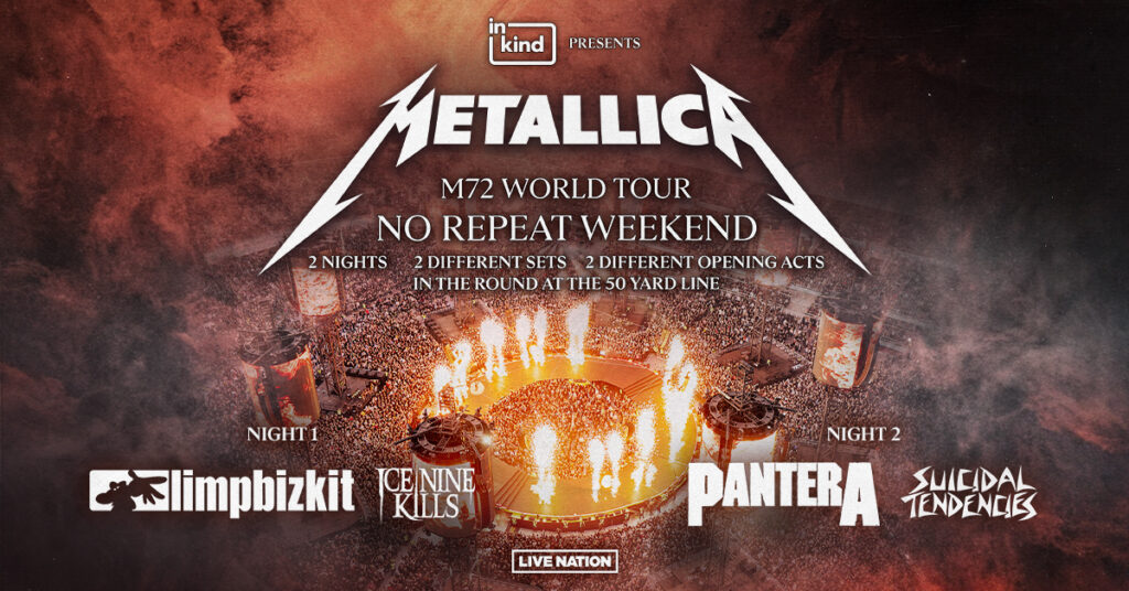 Metallica Announces 2026 M72 Tour: UK And European Leg Confirmed Metallica Announces 2026 M72 Tour: UK And European Leg Confirmed
