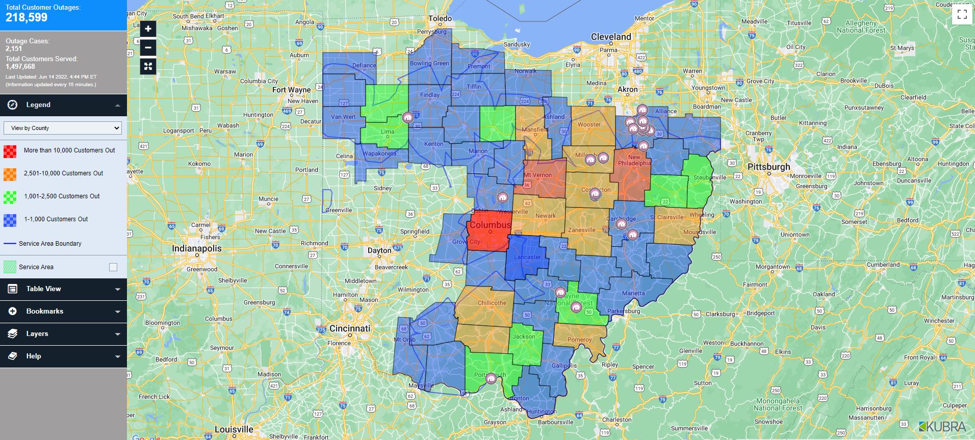 Northeast Ohio Power Outages: Latest Statistics And Outage Map Northeast Ohio Power Outages: Latest Statistics And Outage Map