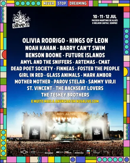 NOS Alive 2025 Lineup Predictions & Ticket Sales NOS Alive 2025 Lineup Predictions & Ticket Sales