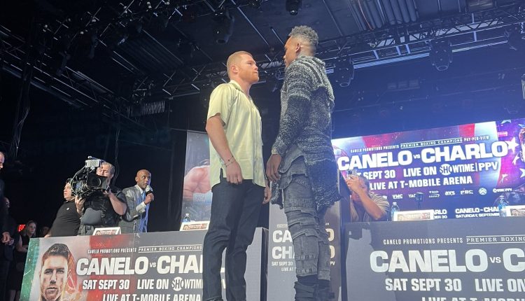 NYC Press Conference: Canelo And GGG Face Off Before Undisputed Title Bout NYC Press Conference: Canelo And GGG Face Off Before Undisputed Title Bout
