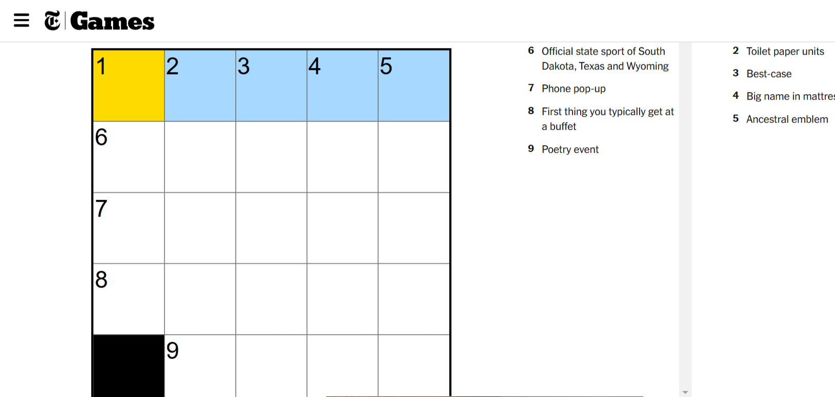 NYT Mini Crossword Answers For Tuesday, April 8, 2025 NYT Mini Crossword Answers For Tuesday, April 8, 2025