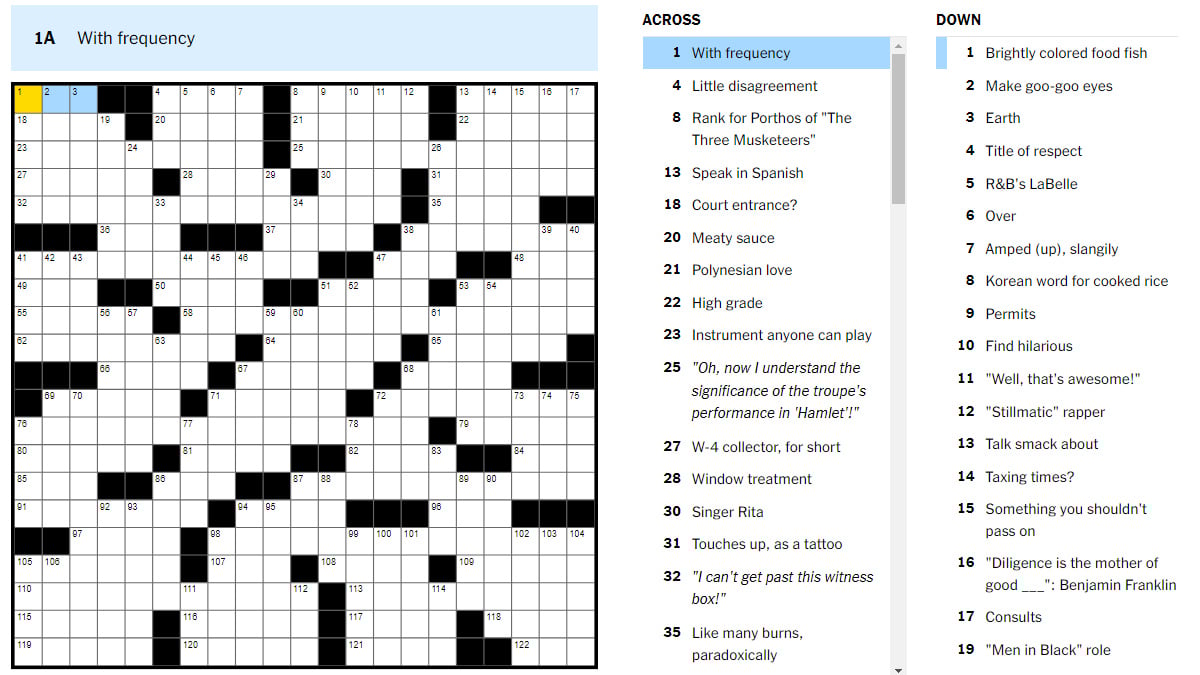 NYT Mini Crossword Solutions: March 13, 2025 NYT Mini Crossword Solutions: March 13, 2025