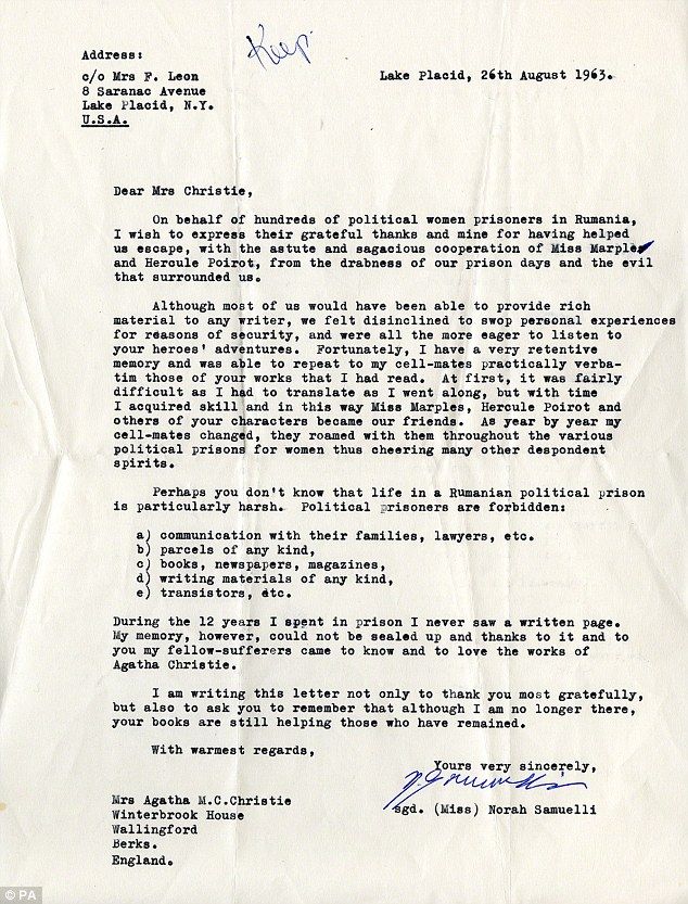 Private Letters Shed Light On Agatha Christie's Literary Battles