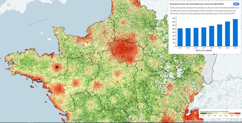 Prix De L'immobilier En France : Une Carte Interactive Pour Suivre Les Prix Des Maisons Prix De L'immobilier En France : Une Carte Interactive Pour Suivre Les Prix Des Maisons