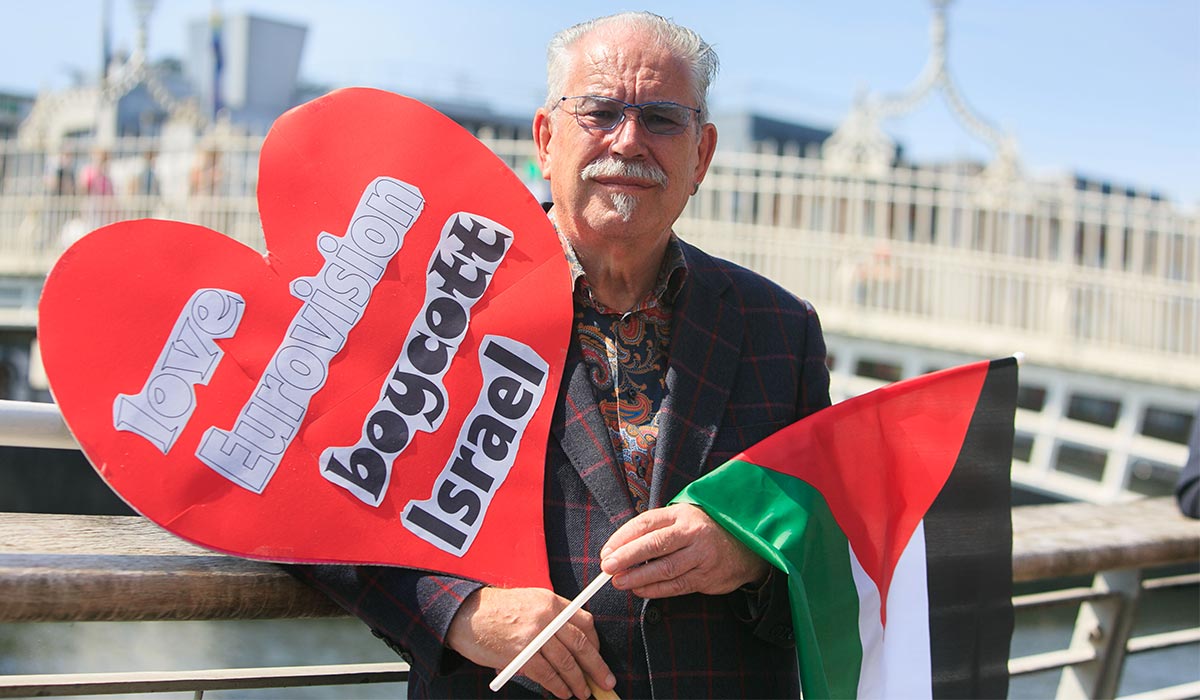 Protesters Urge Eurovision RTE And BBC Boycott Protesters Urge Eurovision RTE And BBC Boycott
