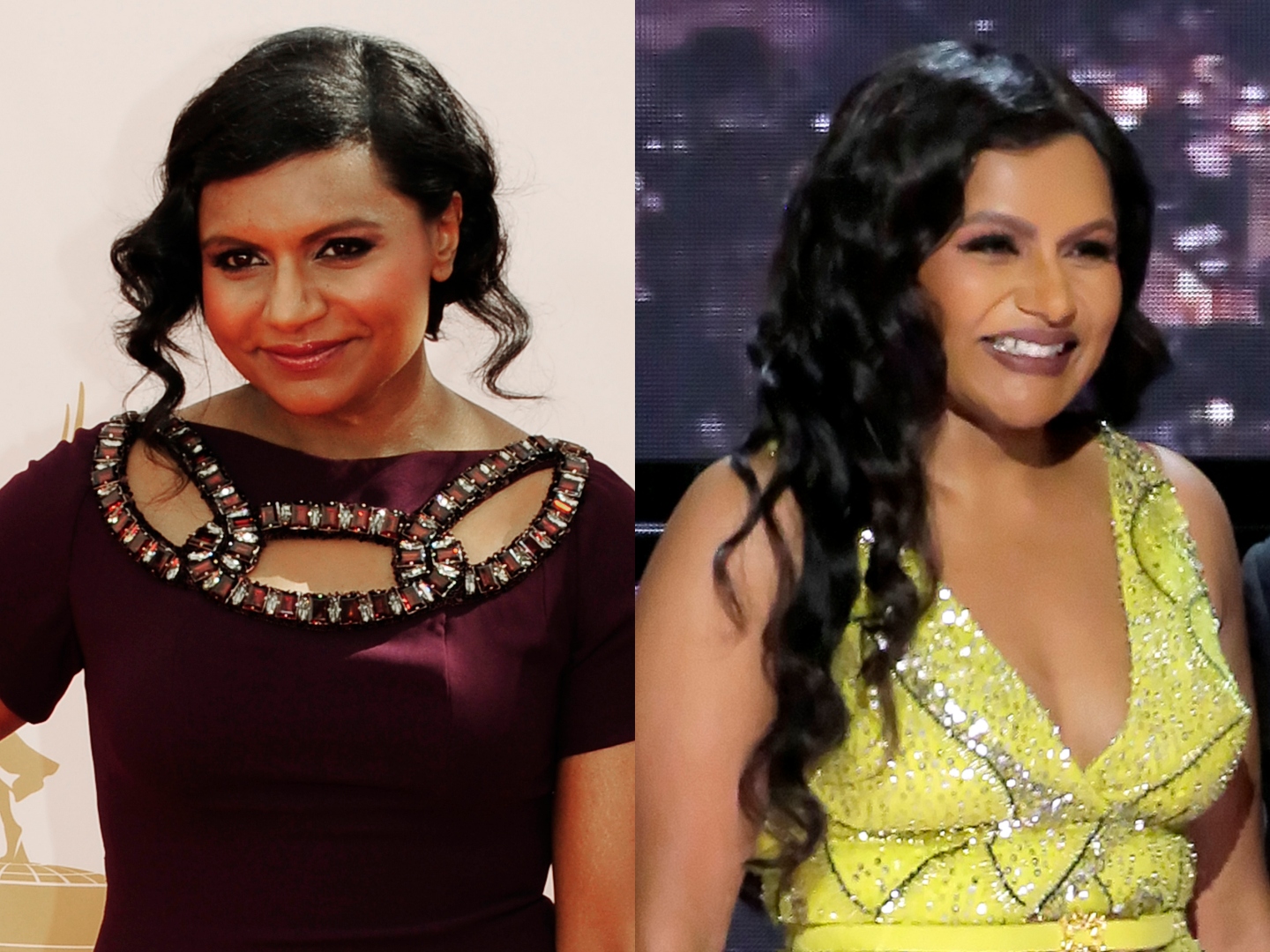 Red Carpet Ready: Mindy Kaling's Transformed Appearance Red Carpet Ready: Mindy Kaling's Transformed Appearance