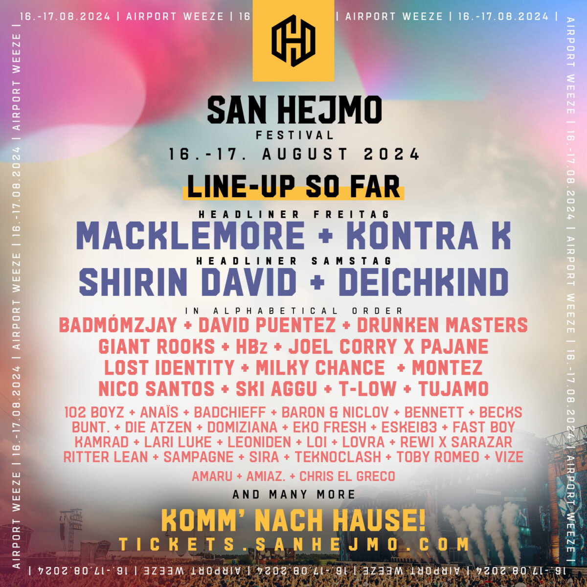 San Hejmo Konzert: Das Komplette Line-Up Ist Da! San Hejmo Konzert: Das Komplette Line-Up Ist Da!