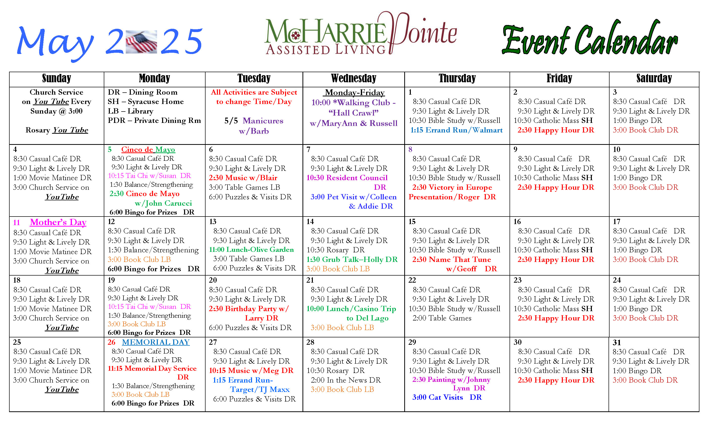 Senior Activities Calendar: Trips & Events Near You Senior Activities Calendar: Trips & Events Near You