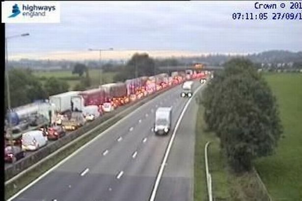 Severe Delays On M6 Following Van Accident Severe Delays On M6 Following Van Accident