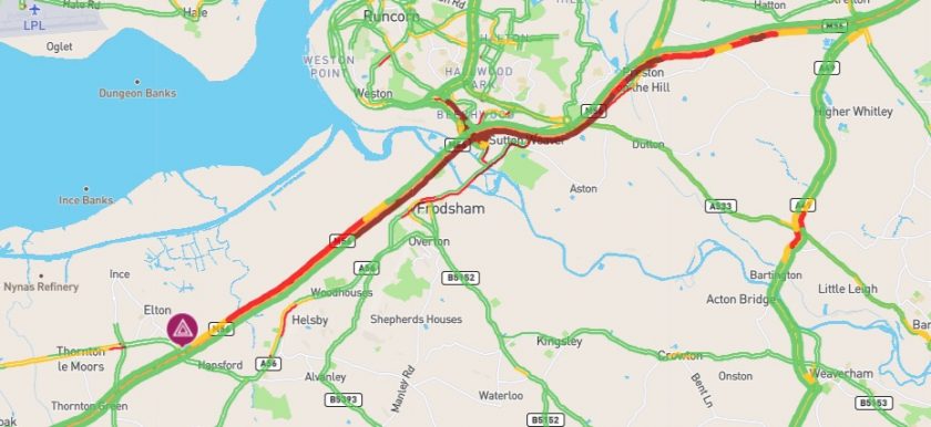 Significant Delays On M56 Due To Collision - Cheshire/Deeside Significant Delays On M56 Due To Collision - Cheshire/Deeside