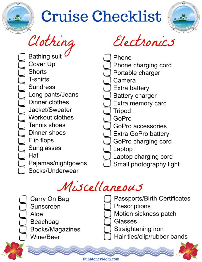Smart Cruise Packing: Items To Avoid Smart Cruise Packing: Items To Avoid