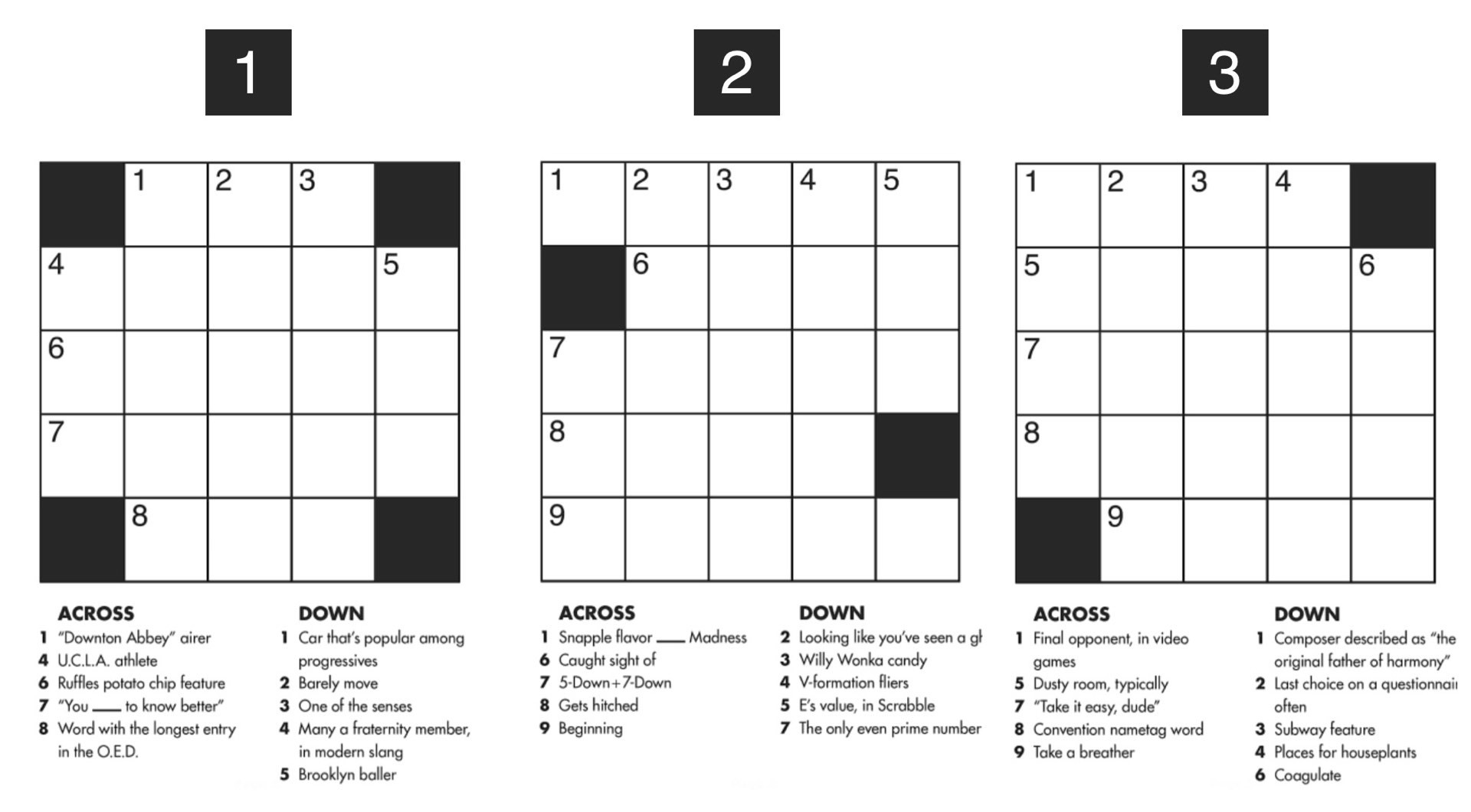 Solve The NYT Mini Crossword: May 9th Answers Solve The NYT Mini Crossword: May 9th Answers