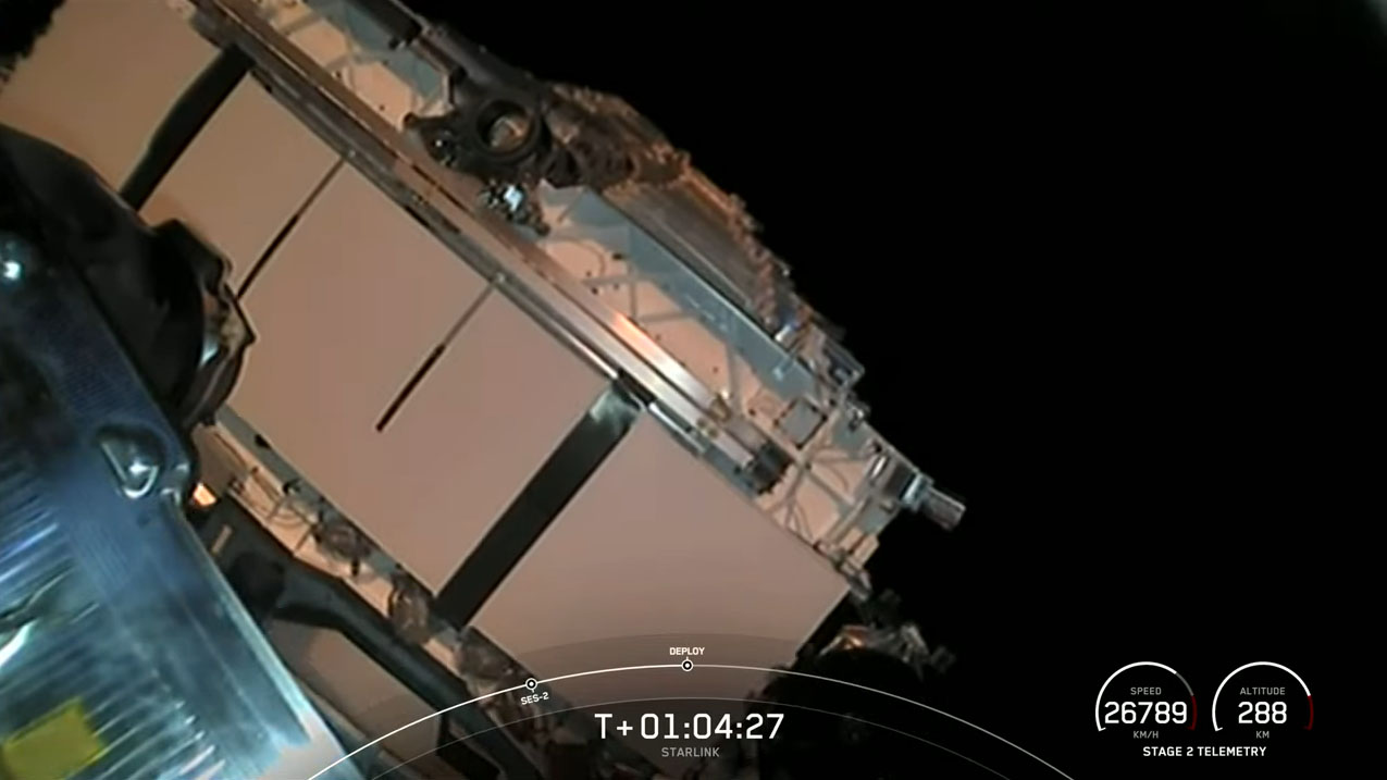 SpaceX Launches 27 Starlink Satellites On Falcon 9 Rocket SpaceX Launches 27 Starlink Satellites On Falcon 9 Rocket