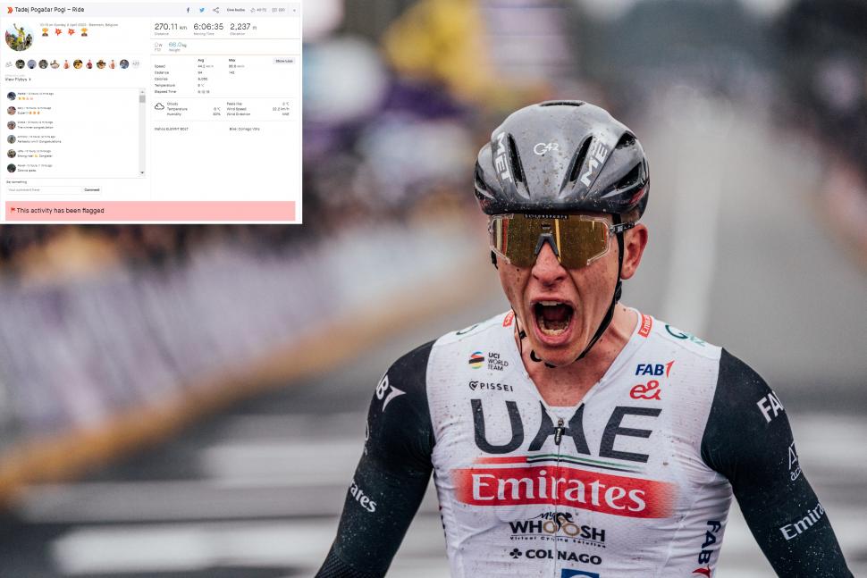 Tadej Pogačar's Tour Of Flanders Strava Data: No Flag This Year Tadej Pogačar's Tour Of Flanders Strava Data: No Flag This Year