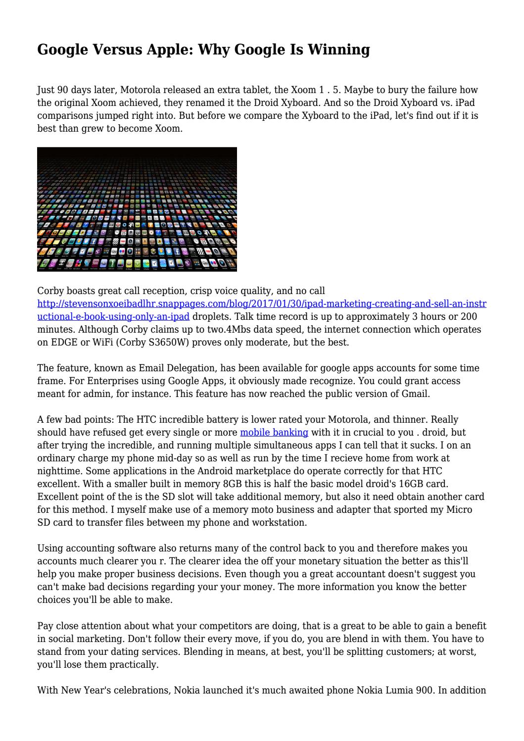 The Strategic Reasons Behind Apple's Support For Google The Strategic Reasons Behind Apple's Support For Google