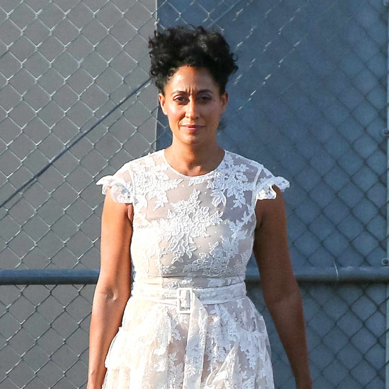 Tracee Ellis Ross's Stunning Liquid Leather Dress Transformation In NYC Tracee Ellis Ross's Stunning Liquid Leather Dress Transformation In NYC