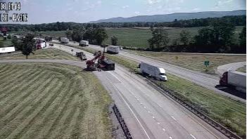 Tractor-Trailer Flip On I-83 Results In Produce Spill Tractor-Trailer Flip On I-83 Results In Produce Spill