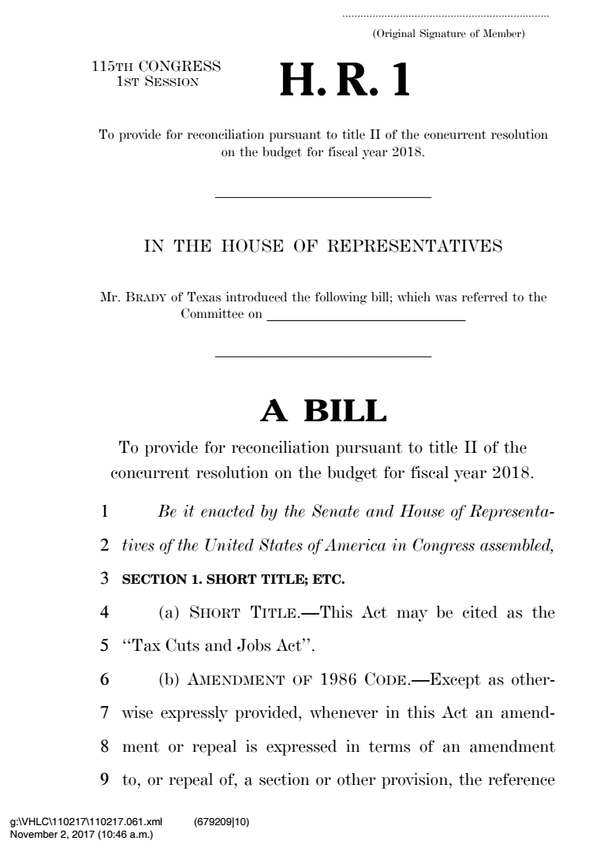 Trump Tax Bill: What The House Republican Plan Means For You Trump Tax Bill: What The House Republican Plan Means For You