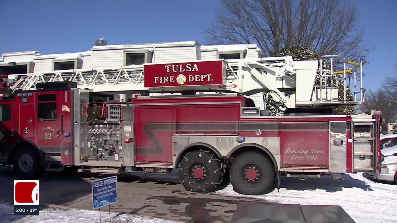 Tulsa Firefighters Battle 800+ Winter Weather Calls: House Fires And Rescues Tulsa Firefighters Battle 800+ Winter Weather Calls: House Fires And Rescues