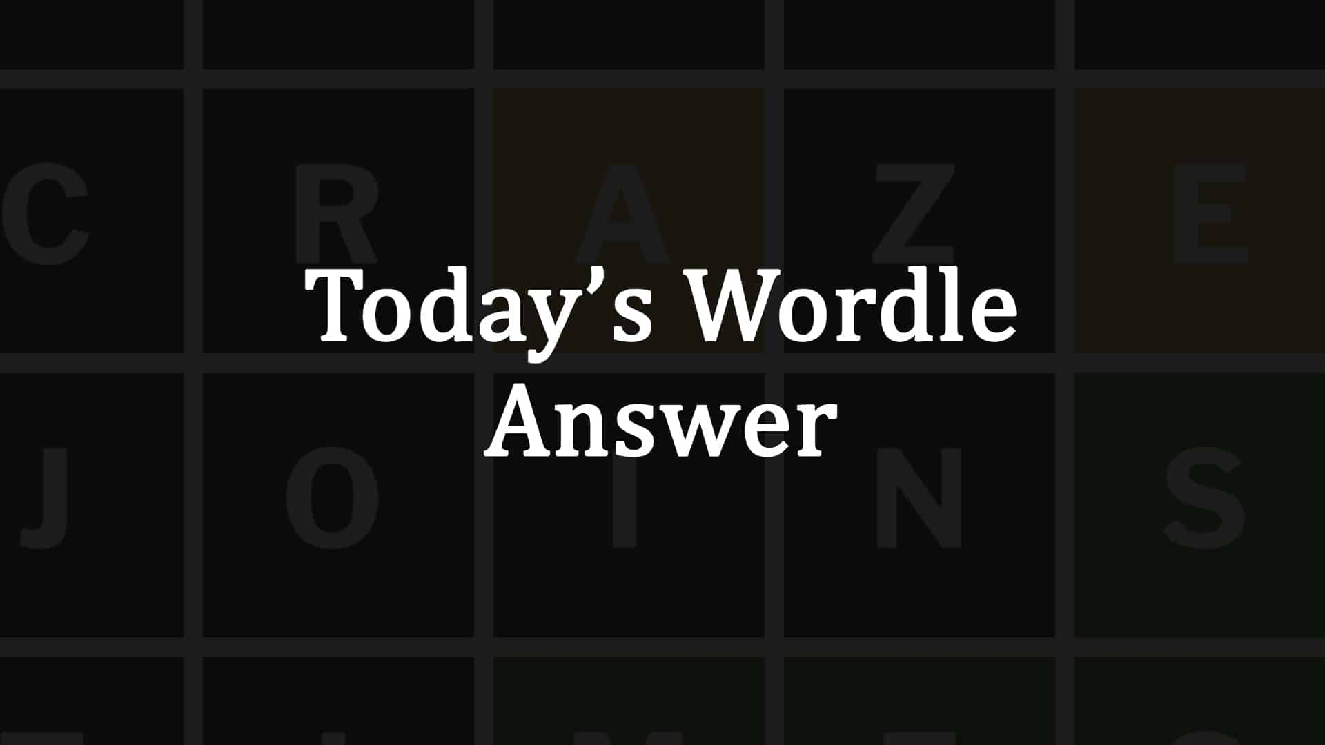 Wordle Answer Today (April 3, 2025): Hints And Solution For #1384 Wordle Answer Today (April 3, 2025): Hints And Solution For #1384